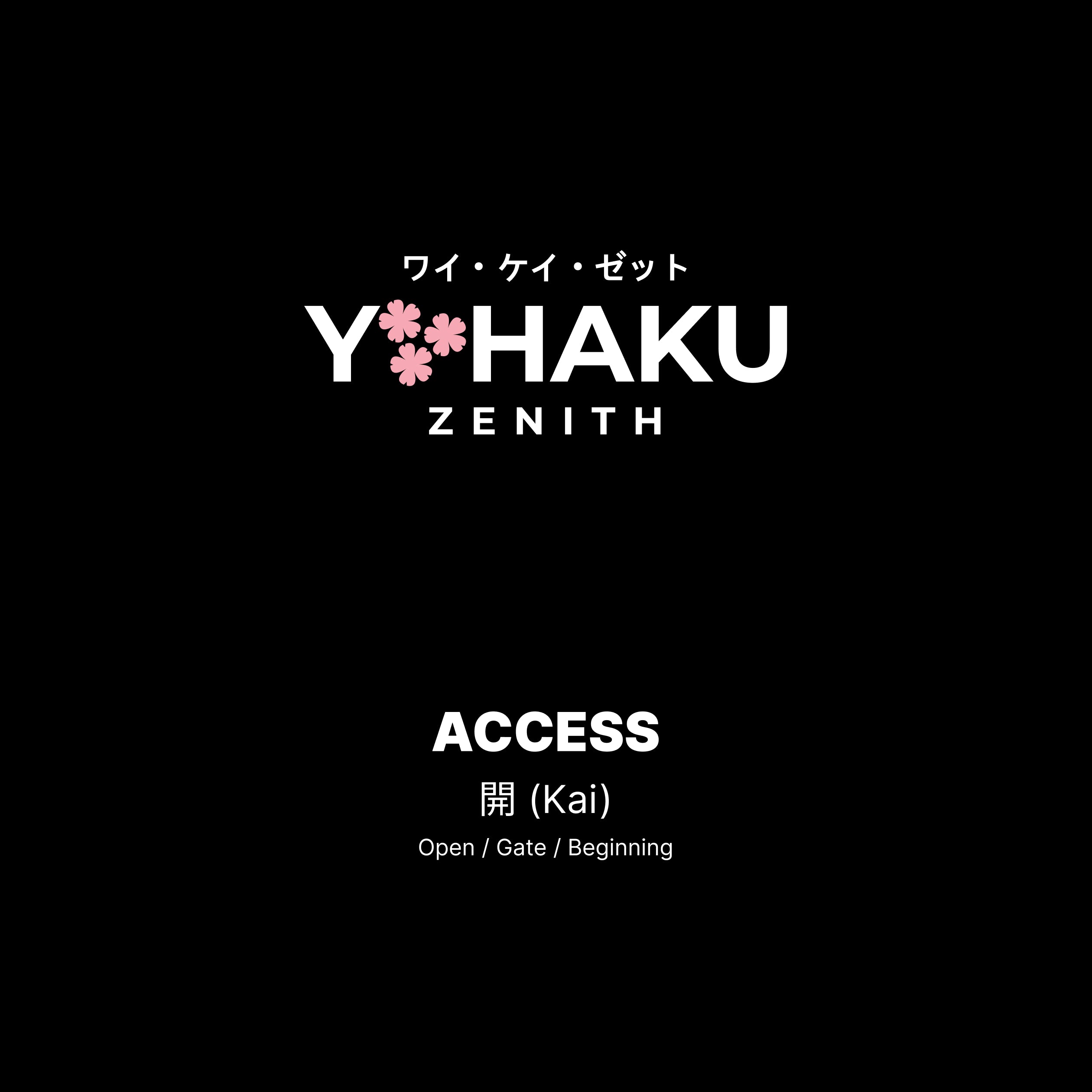 YKZ - Access  開（Kai）
